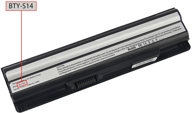 Find MSI battery part-no 1